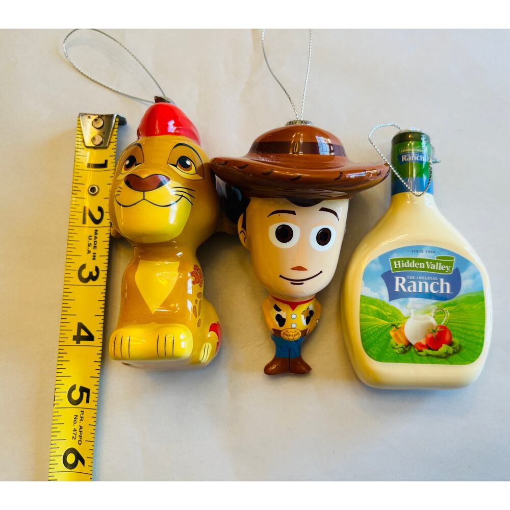 Lot of 7 Asst Christmas Ornaments Pixar Toy Story Starbucks Disney Elf Minions - Picture 2 of 6